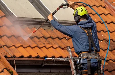 Démoussage et hydrofuge de toiture à Lachau